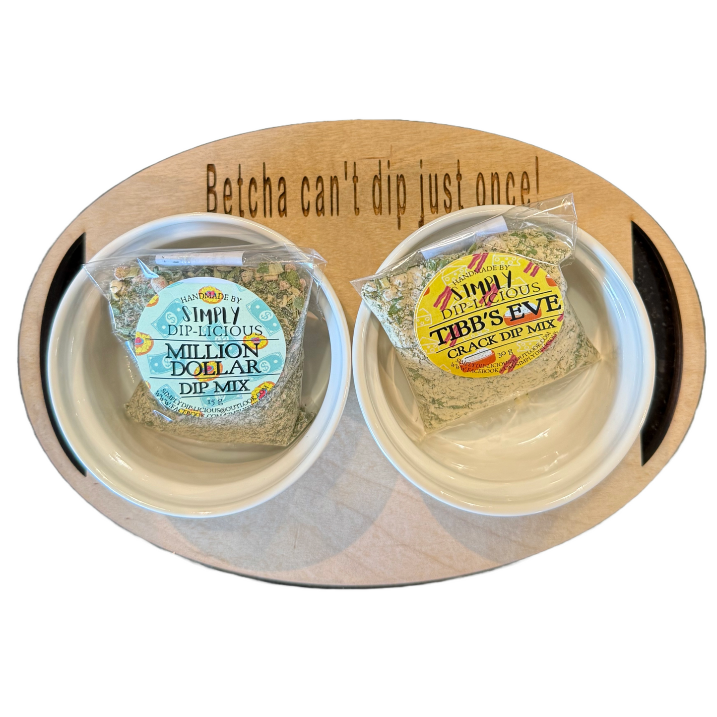 Handcrafted 2 Pack Dip Board - Option 2