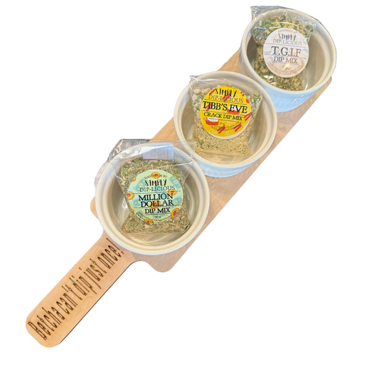 Handcrafted 3 Pack Dip Board - Option 1